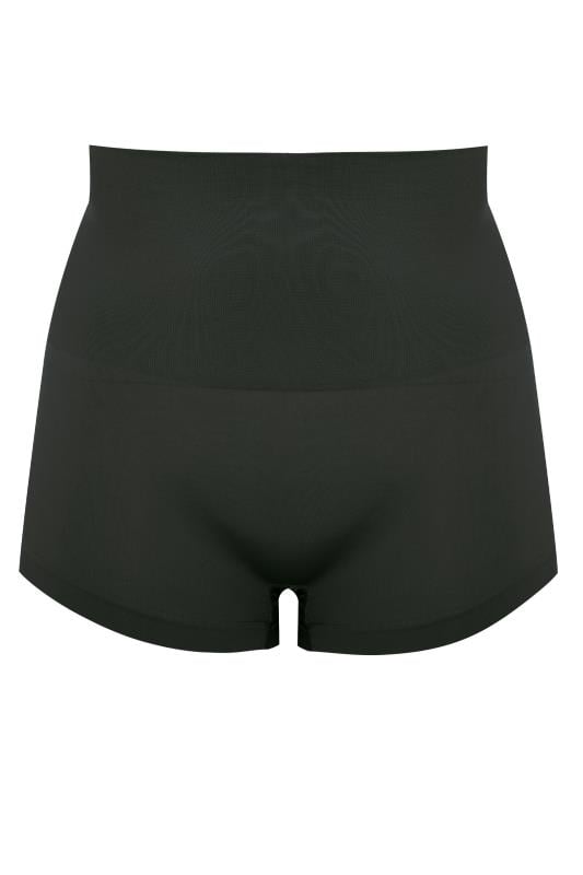 Evans YOURS Curve Black Seamless Control High Waisted Shorts