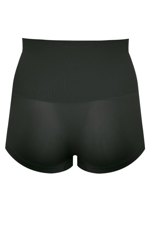 Evans YOURS Curve Black Seamless Control High Waisted Shorts