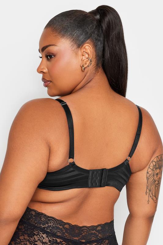 Evans YOURS Curve Black Smoothing Minimiser Non Padded Underwired Bra