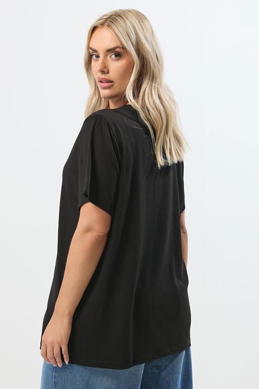 Evans YOURS Curve Black 'Witchful Thinking' Slogan T-Shirt