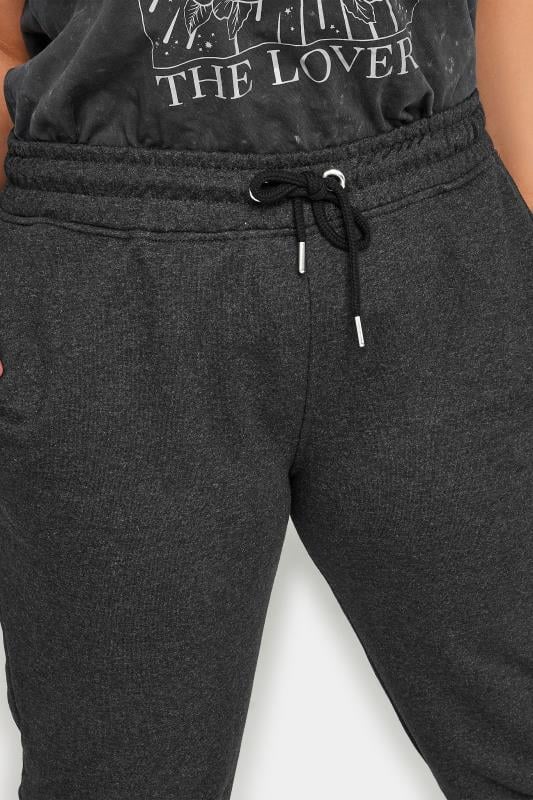 Evans YOURS Curve Charcoal Grey Elasticated Joggers