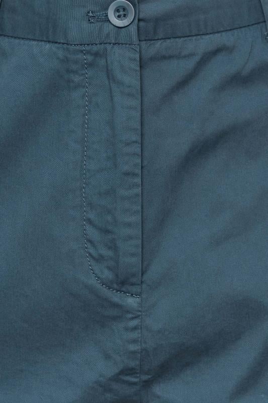Evans YOURS Curve Dark Blue Straight Leg Chino Trousers