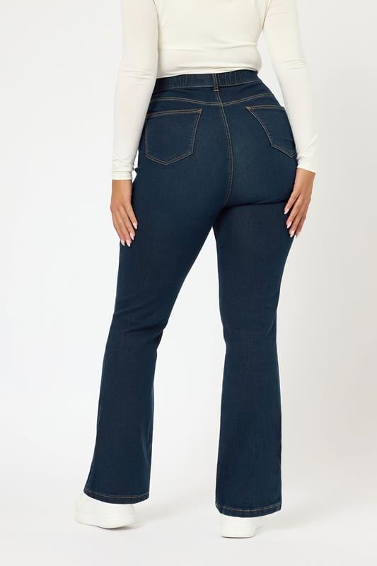 Evans YOURS Curve Dark Indigo Blue Bootcut Stretch ISLA Jeans