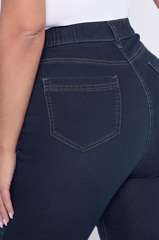 Evans YOURS Curve Dark Indigo Blue Skinny Stretch AVA Jeans