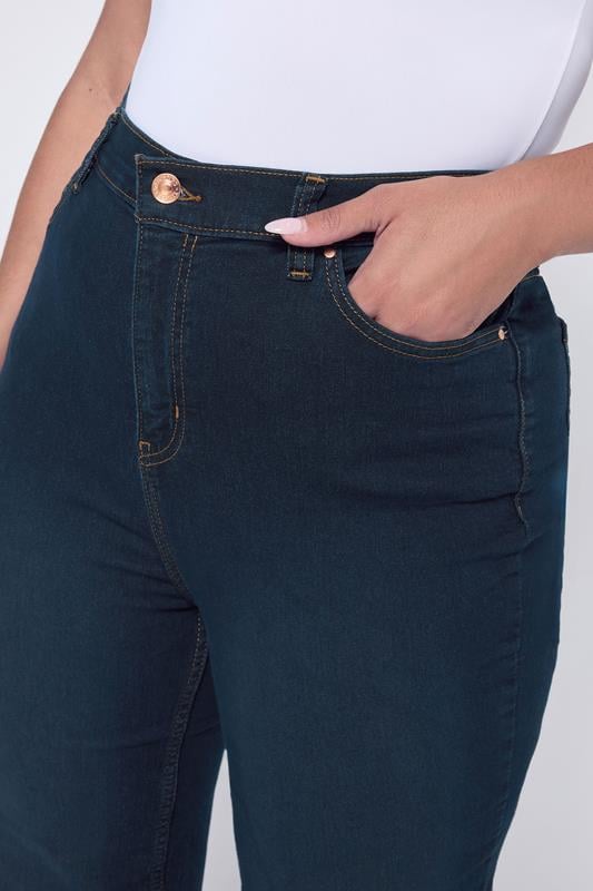 Evans YOURS Curve Dark Indigo Blue Straight Leg RUBY Jeans