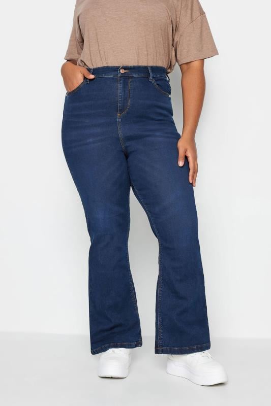 Evans YOURS Curve Indigo Blue Bootcut Stretch ISLA Jeans
