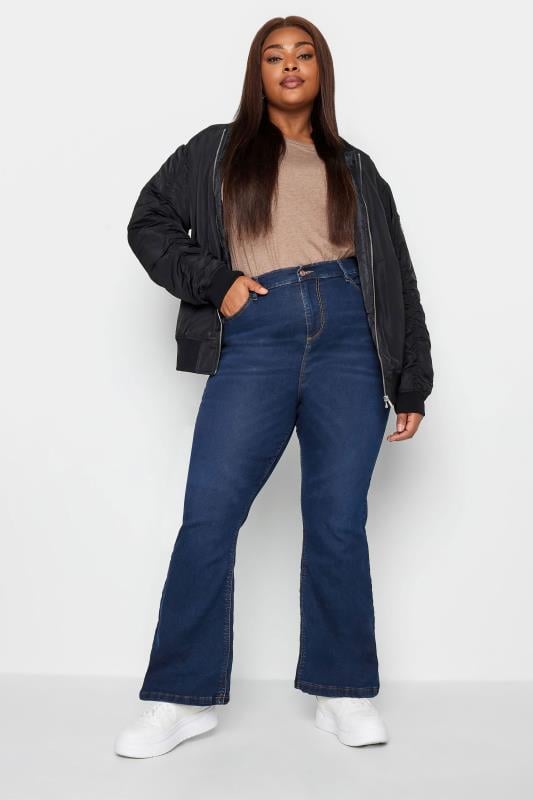 evans YOURS Curve Indigo Blue Bootcut Stretch ISLA Jeans