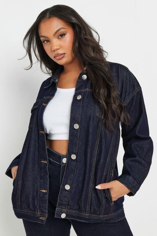 Evans YOURS Curve Indigo Blue Oversized Denim Jacket