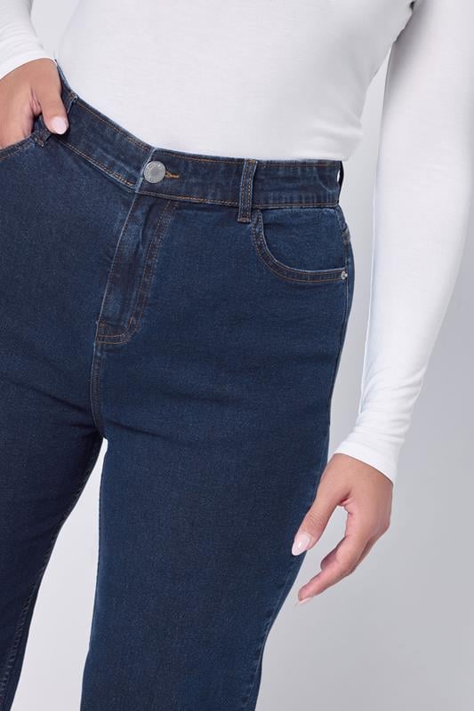 Evans YOURS Curve Indigo Blue Wide Leg Slouchy Jeans