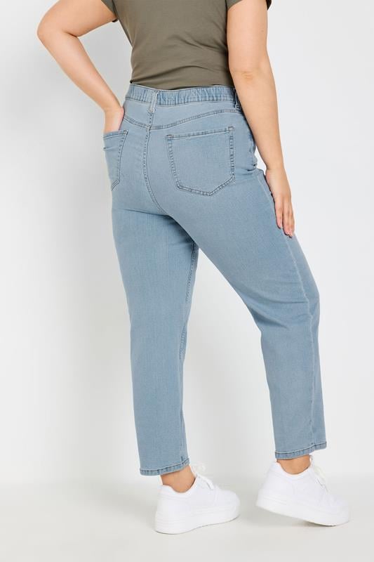 Evans YOURS Curve Light Blue Straight Leg RUBY Jeans