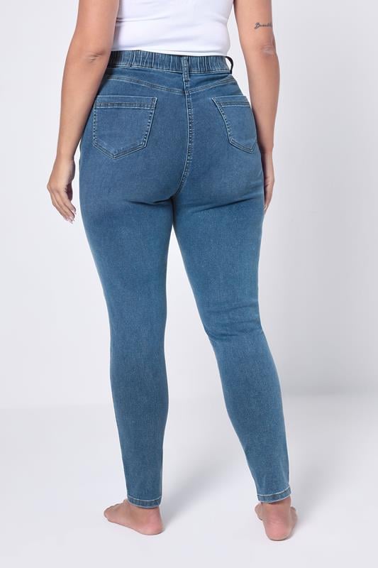 Evans YOURS Curve Mid Blue Skinny Stretch AVA Jeans