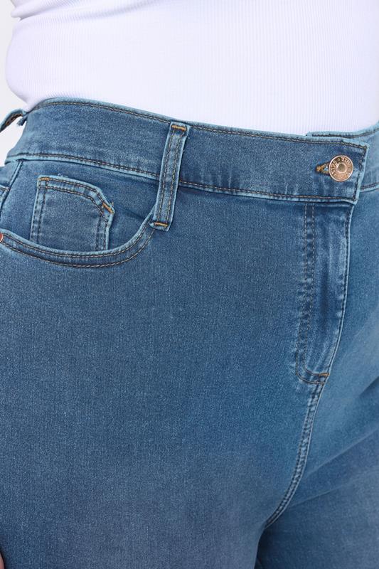 Evans YOURS Curve Mid Blue Skinny Stretch AVA Jeans