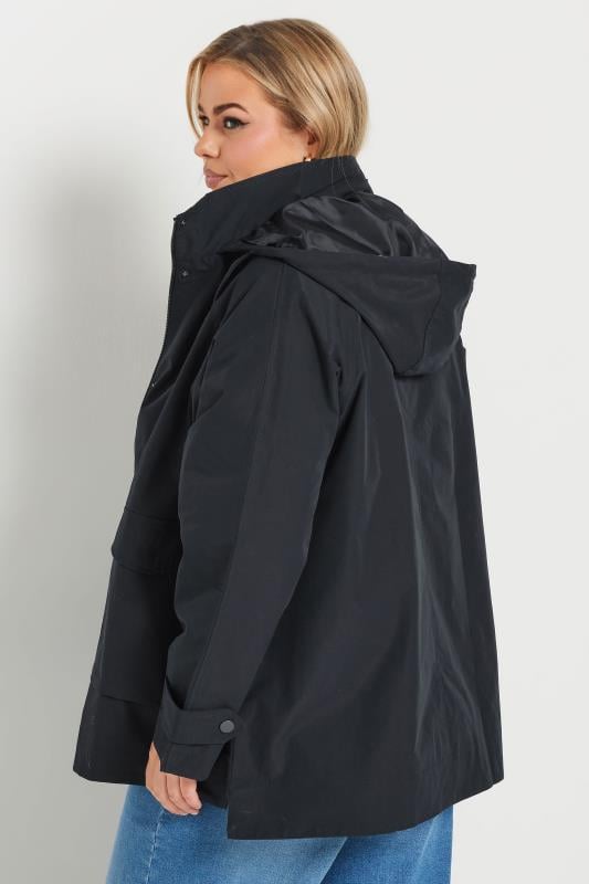 Evans YOURS Curve Navy Blue Raglan Lightweight Jacket