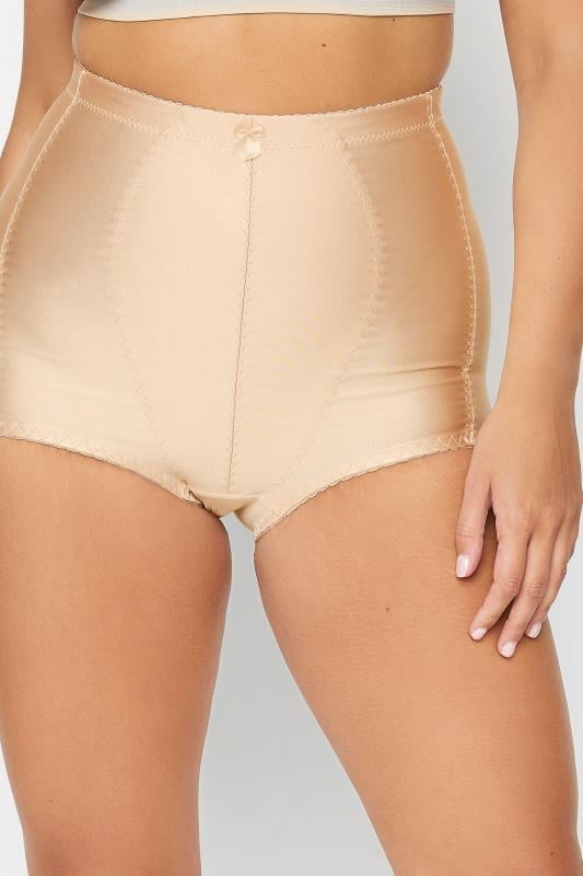 Evans YOURS Curve Nude Medium Control High Waisted Full Briefs