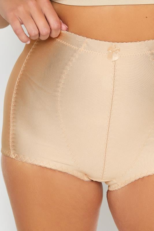 Evans YOURS Curve Nude Medium Control High Waisted Full Briefs