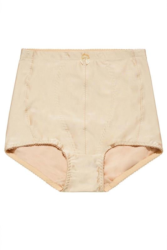 Evans YOURS Curve Nude Medium Control High Waisted Full Briefs