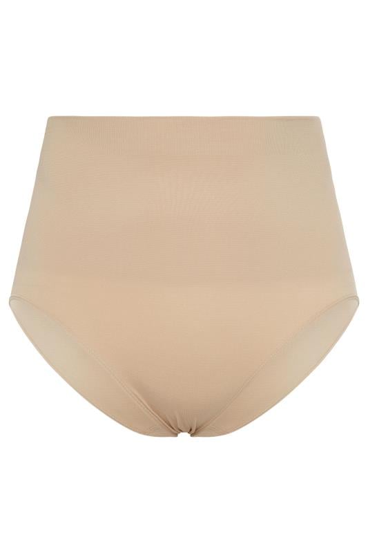 Evans YOURS Curve Nude Seamless Control High Waisted Full Briefs