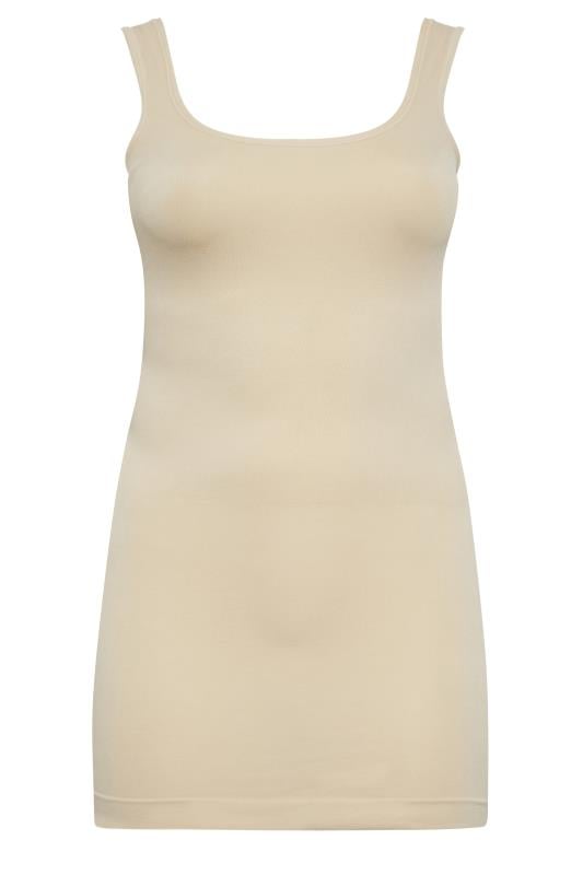 Evans YOURS Curve Nude Seamless Control Underbra Slip Dress