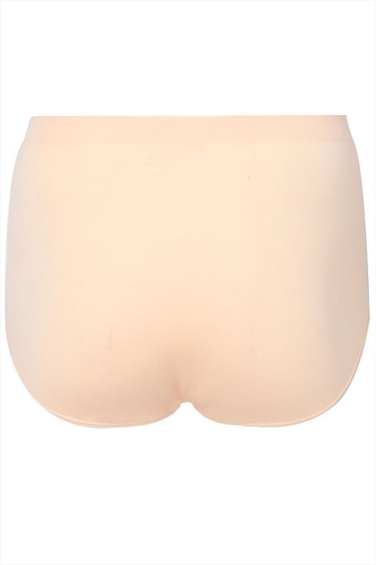 Evans YOURS Curve Nude Seamless Light Control High Waisted Full Briefs