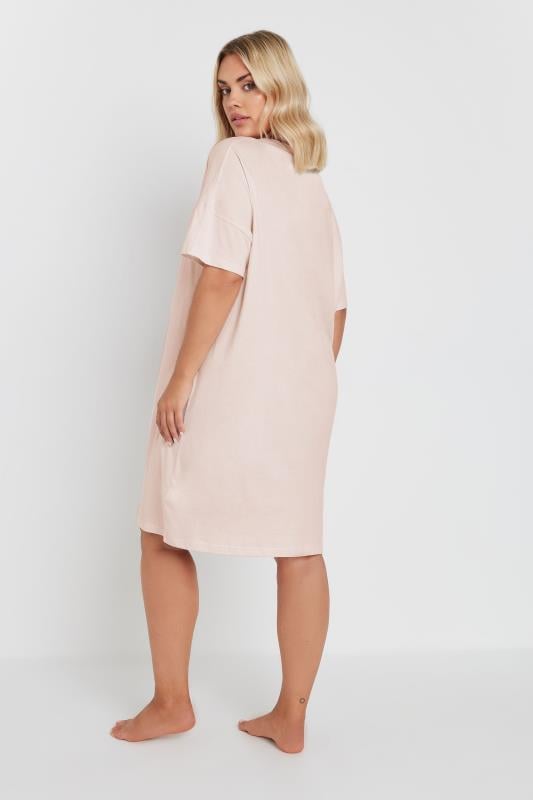 Evans YOURS Curve Pink 'Heart Breaker' Sleep Tee Nightdress