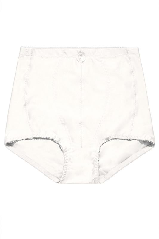 Evans YOURS Curve White Medium Control High Waisted Full Briefs