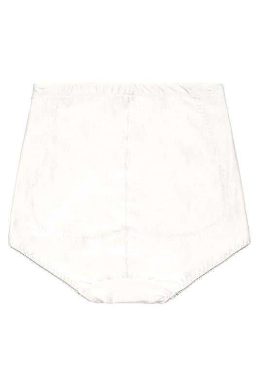Evans YOURS Curve White Medium Control High Waisted Full Briefs