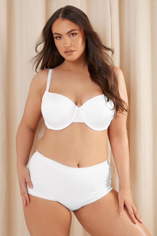 Evans YOURS Curve White Moulded Underwired New T-Shirt Bra