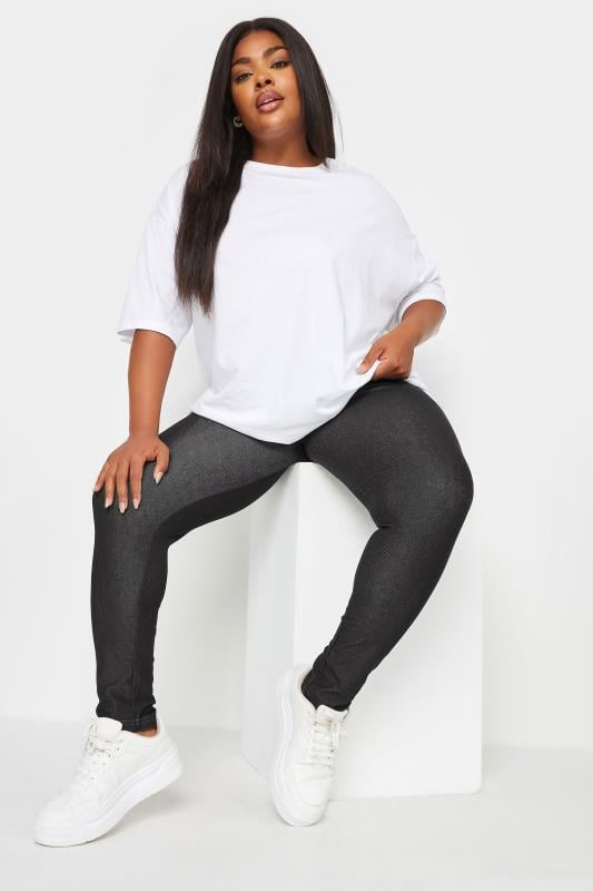 Evans YOURS FOR GOOD Curve Black Jersey Stretch Jegging