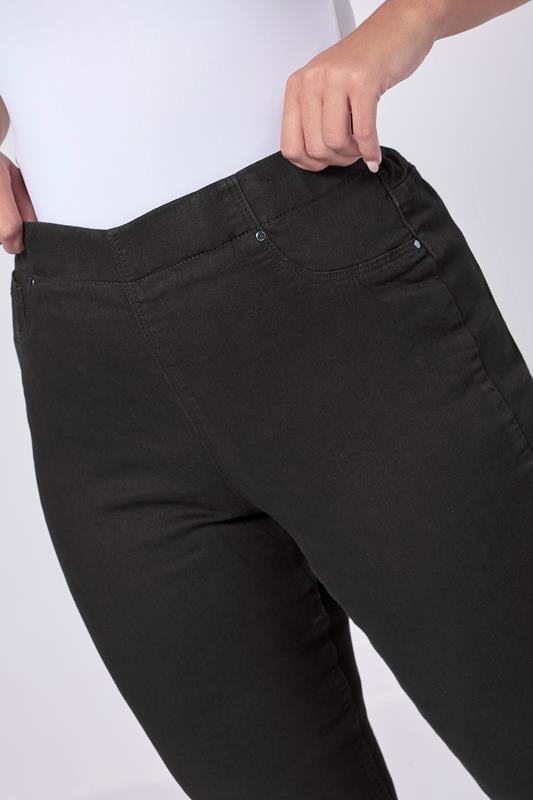 Evans YOURS FOR GOOD Curve Black Pull On Stretch JENNY Jeggings