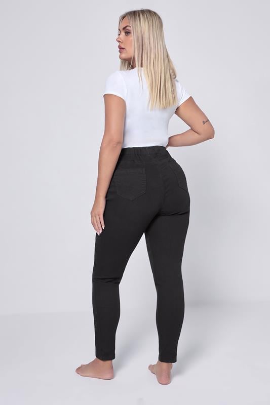 Evans YOURS FOR GOOD Curve Black Pull On Stretch JENNY Jeggings