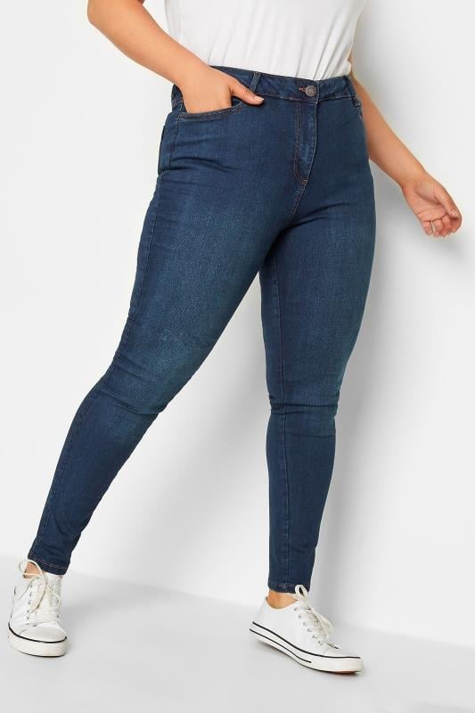 Evans YOURS FOR GOOD Curve Indigo Blue Skinny Stretch AVA Jeans