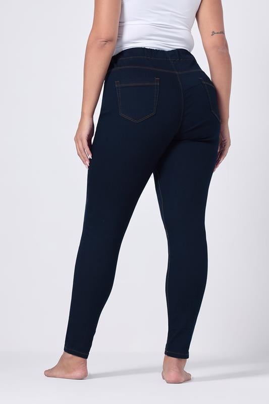 Evans YOURS FOR GOOD Curve Indigo Stretch Blue Pull On JENNY Jeggings
