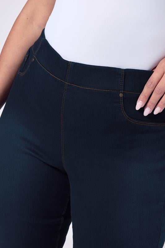 Evans YOURS FOR GOOD Curve Indigo Stretch Blue Pull On JENNY Jeggings