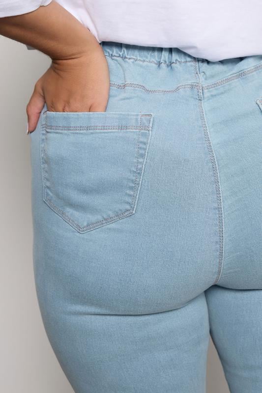 Evans YOURS FOR GOOD Curve Light Blue Pull On Stretch JENNY Jeggings