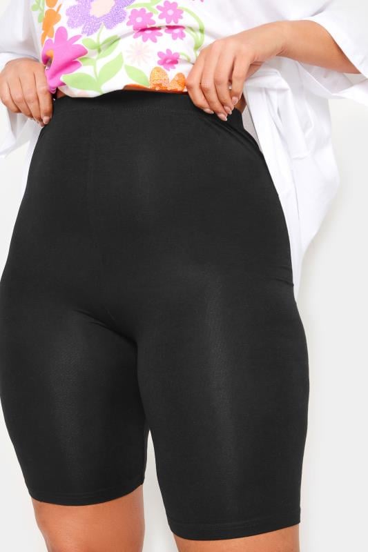 evans YOURS FOR GOOD RECYCLED Curve Black Cycling Shorts