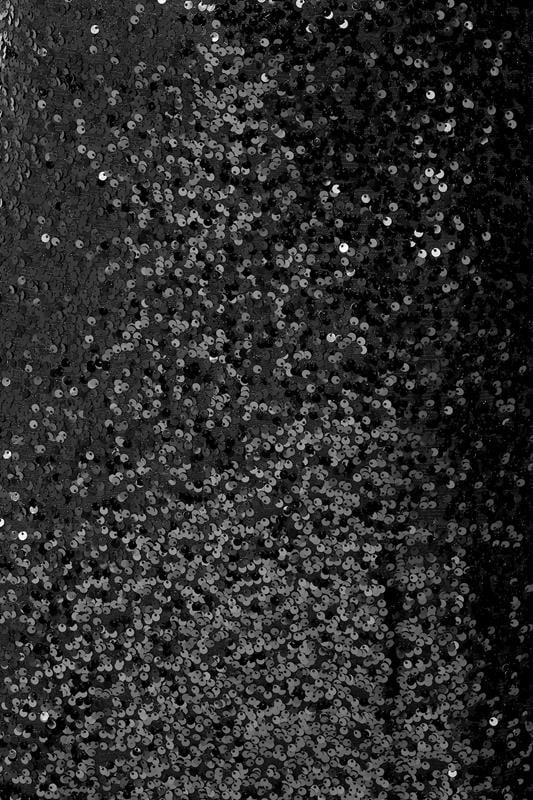 Evans YOURS LONDON Curve Black Sequin Embellished Maxi Skirt