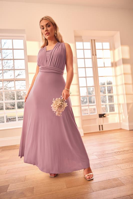 evans YOURS LONDON Curve Blush Pink Multiway Maxi Dress