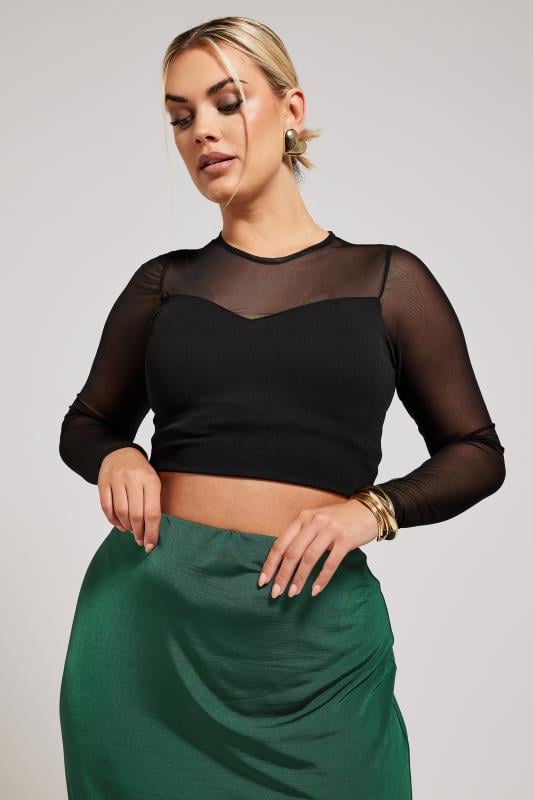 Evans YOURS LONDON Curve Emerald Green Slinky Maxi Skirt
