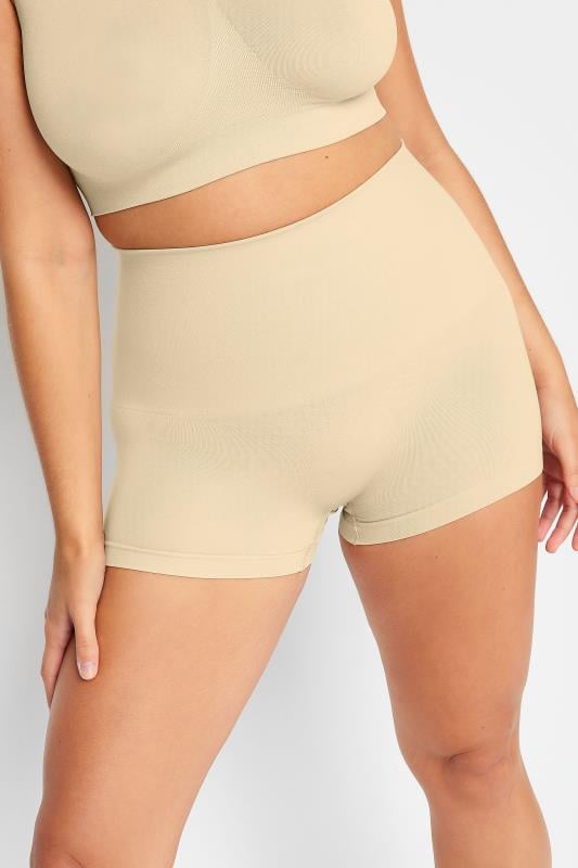 evans YOURS Nude Seamless Control High Waisted Shorts