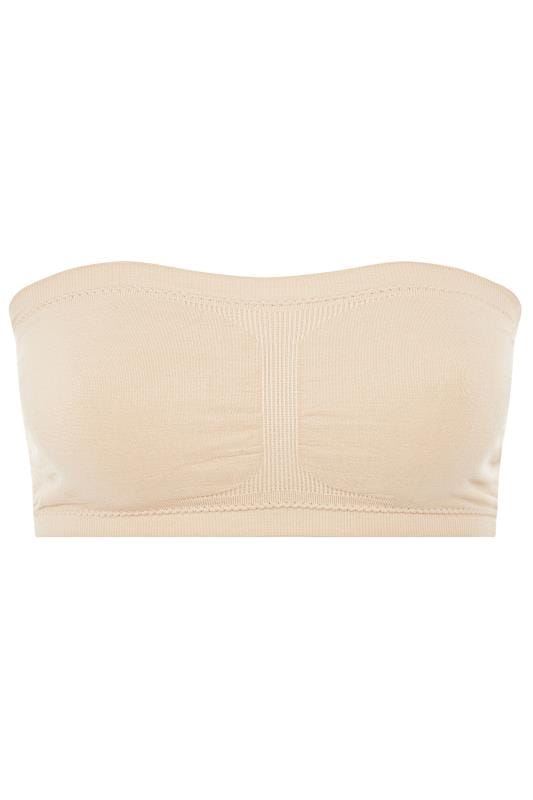 Evans YOURS Nude Seamless Padded Non-Wired Bandeau Bra