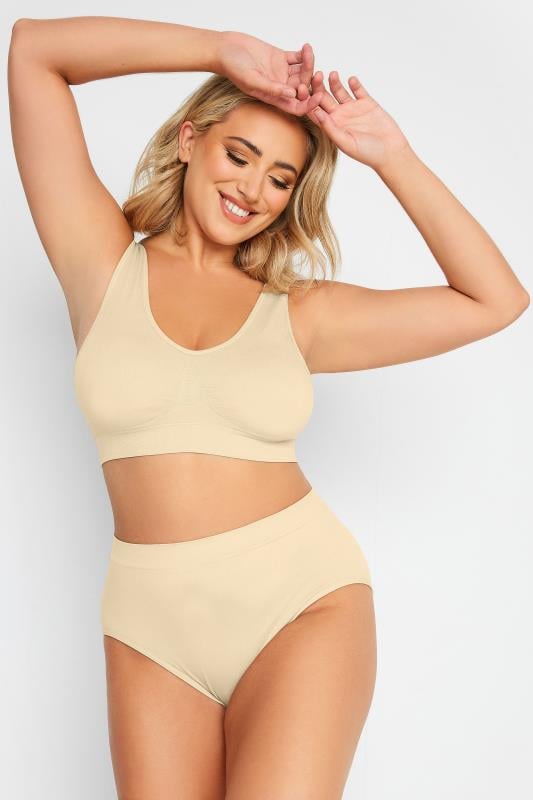 Evans YOURS Nude Seamless Padded Non-Wired Bralette