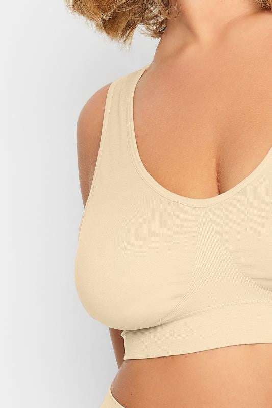 Evans YOURS Nude Seamless Padded Non-Wired Bralette