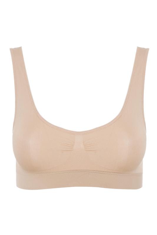 Evans YOURS Nude Seamless Padded Non-Wired Bralette