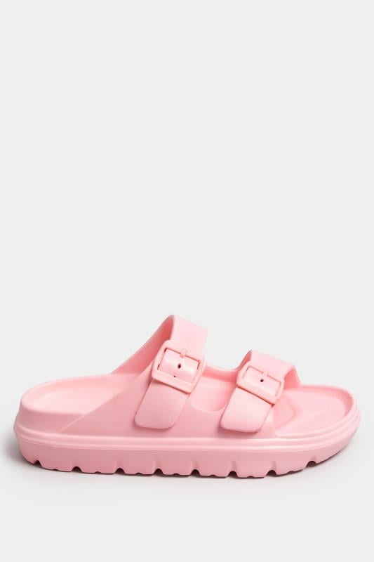 Evans Yours Pink Platform EVA Sandals In Wide E Fit