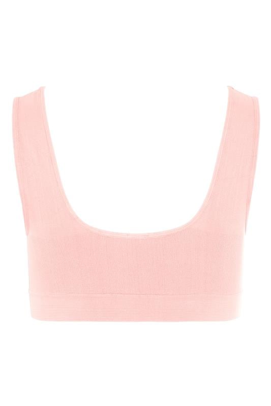 Evans YOURS Pink Seamless Padded Non-Wired Bralette