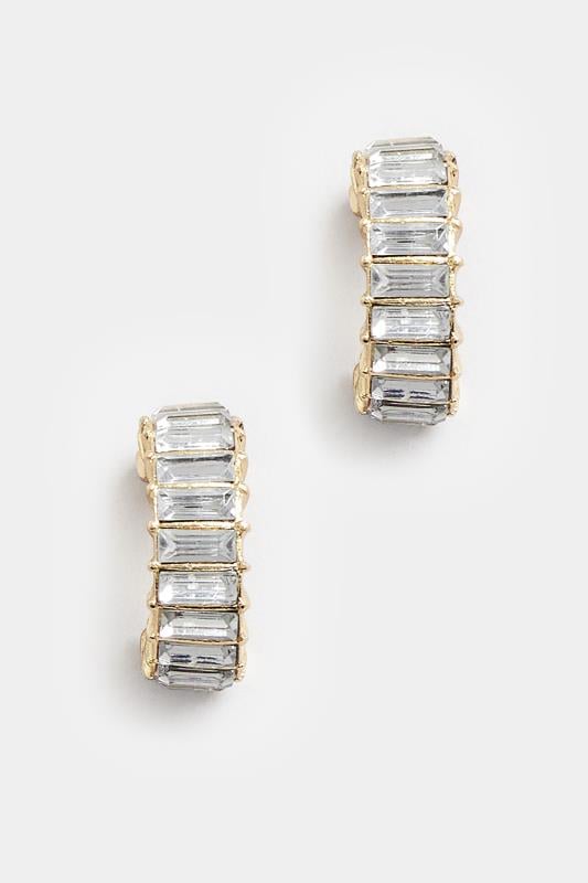 Evans Yours Silver Tone Diamante Drop Down Earrings