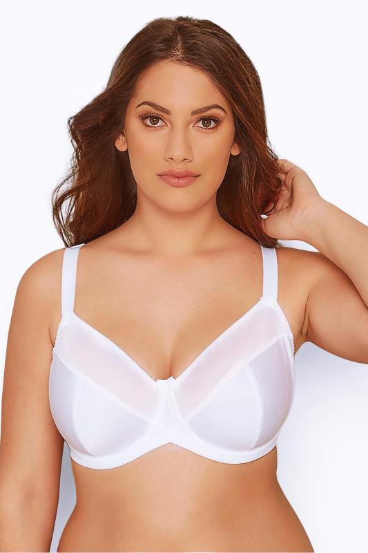 evans YOURS White Smooth Non-Padded Underwired Full Cup Bra