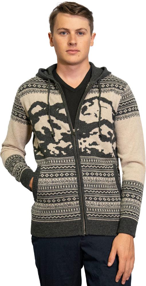 everest designs Annapurna Men's Zip-Up Sweater