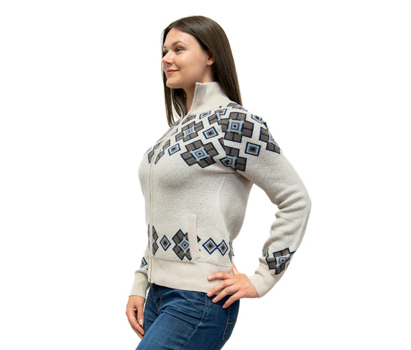 everest designs Baker Zip Up Sweater