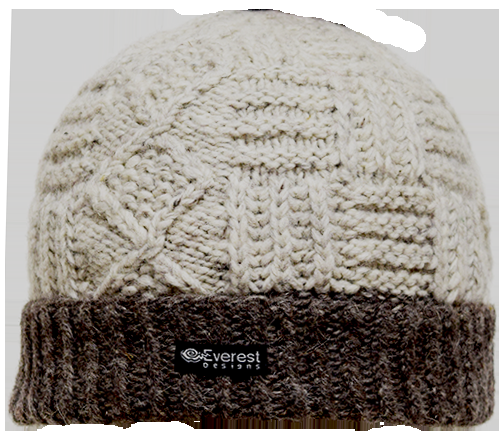 everest designs Cable Cuff Beanie